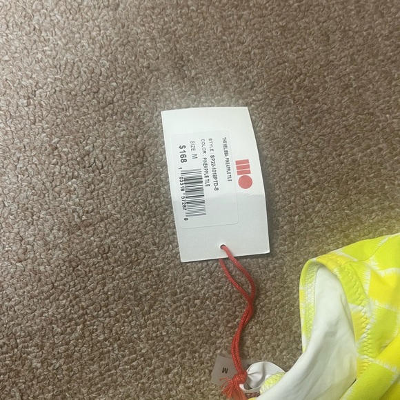 SOLID & STRIPED WITH TAGS Melissa One-Piece Swimsuit Pineapple Title - Picture 4 of 4